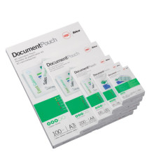 Pouches - jumbo card - 75 x 105 mm - 2 x 125 micron - GBC - conf. 100 pezzi