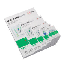 Pouches - retro adesivo - A3 - 303 x 426 mm - 2 x 75 micron - peel'n stick - GBC - scatola 25 pezzi