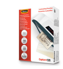 Pouches Capture125 - 75x105 mm - 2x125 micron - Fellowes - scatola 100 pezzi