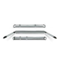 Pressini fermafogli - metallo - 12 x 80 mm - Lebez - conf. 50 pezzi