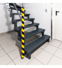 Profilo paracolpi P30 - per superfici tubolari - giallo/nero - Durable