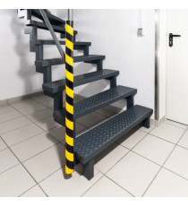 Profilo paracolpi P30 - per superfici tubolari - giallo/nero - Durable