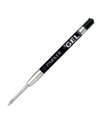 Refill sfera  QuinkGel - punta media - metallo - nero - Parker