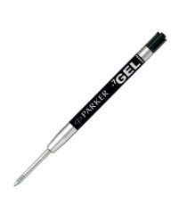 Refill sfera  QuinkGel - punta media - metallo - nero - Parker