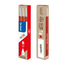 Refill sfera frixionball clicker - punta 1,0mm - rosso - Pilot - conf. 3 pezzi