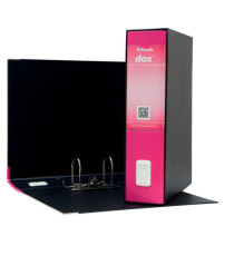Registratore Dox 2 - dorso 8 cm - protocollo 23 x 34 cm - fucsia - Esselte Dox