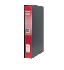 Registratore Dox 5 - dorso 5 cm - protocollo 23 x 34 cm - rosso - Esselte Dox