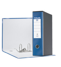 Registratore Eurofile G55 - dorso 8 cm - protocollo 23 x 33 cm - blu metallizzato - Esselte