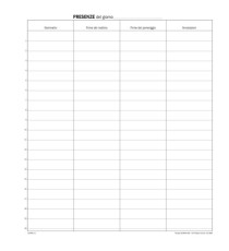 Registro firma presenza - 49 pag - 31 x 24,5 cm - DU1338100000 - Data Ufficio
