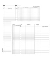 Registro presenze mensili - 48 pagine - 31 x 24,5 cm - DU131301200 - Data Ufficio