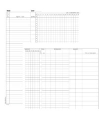 Registro presenze mensili - 48 pagine - 31 x 24,5 cm - DU131301200 - Data Ufficio