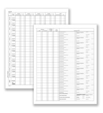 Registro prospetto riepilogativo associazioni sportive - 8 pagine - 31 x 24,5 cm - DU13852S000 - Data Ufficio