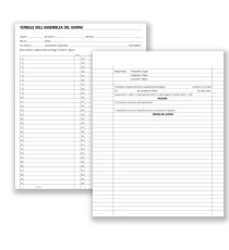 Registro verbali assemblee condominiali - 80 pagine - 31 x 24,5 cm - DU136400000 - Data Ufficio