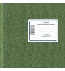 Registro verbali assemblee condominiali - 80 pagine - 31 x 24,5 cm - DU136400000 - Data Ufficio