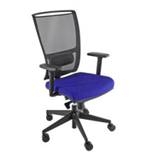 Poltrona semidirezionale Zoe ZOEA - con braccioli regolabili - blu/nero - Unisit