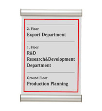 Porta targa appendibile Door Sign - A4 - 21 x 30 cm - Tecnostyl