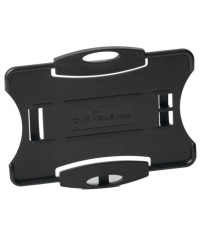 Portabadge Eco - per 1 tessera - 54 x 87 mm - nero - Durable - conf. 10 pezzi