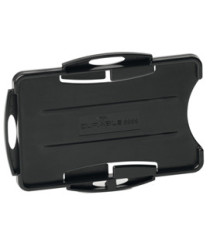 Portabadge Eco - per 2 tessera - 54 x 87 mm - nero - Durable - conf. 10 pezzi