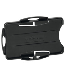 Portabadge Eco - per 2 tessera - 54 x 87 mm - nero - Durable - conf. 10 pezzi