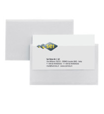 Portabiglietti da visita Eticard T -  autoadesivi - PVC - 5,5 x 9 cm - trasparente - Sei Rota - conf. 10 pezzi