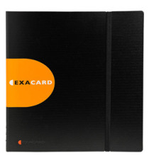Portabiglietti da visita Exacard - 320 posti - 26,5x25 cm - nero - Exacompta