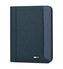 Portablocco Dual - tessuto - blu - A4 - City Time