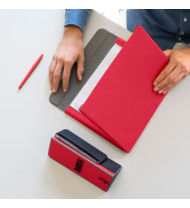 Portablocco Meet - con alette magnetiche - 31 x 25 x 1,4 cm - rosso - In Tempo