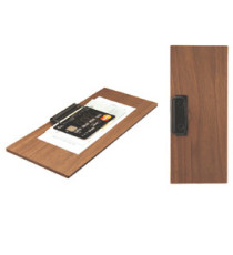 Portaconto - con fermaglio - 24 x 10 cm - legno - Securit