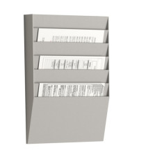 Portadepliant wall organizers - a 6 tasche A4 orizzontali - 31,1 x 7,9 x 50,2 cm - Paperflow
