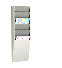 Portadepliant wall organizers - a 6 tasche A4 verticali - 23,6 x 8,3 x 71,2 cm - Paperflow
