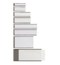 Portaetichette adesivo Ies A1 - 24 x 63 mm - grigio - Sei Rota - conf. 10 pezzi