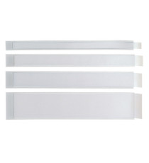 Portaetichette adesivo Ies L40 - 40 x 300 mm - grigio - Sei Rota - conf. 10 pezzi