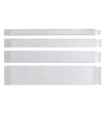Portaetichette adesivo Ies L40 - 40 x 300 mm - grigio - Sei Rota - conf. 10 pezzi