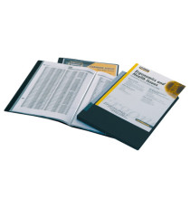 Portalistini personalizzabile Display - 21,5 x 30 cm - 20 buste - nero - Fellowes