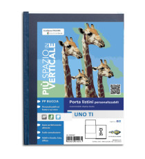 Portalistini personalizzabile Uno TI - 25x35 cm - 24 buste - blu - Sei Rota