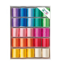 Rocche di nastro liscio 6800 -10 mm x 10 mt - colori primaverili assortiti - Brizzolari - conf. 25 pezzi