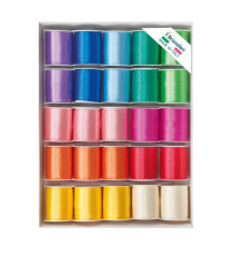 Rocche di nastro liscio 6800 -10 mm x 10 mt - colori primaverili assortiti - Brizzolari - conf. 25 pezzi