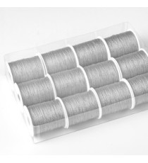 Rocchette cordonetto - 2 capi - 20 mt - argento - Brizzolari - conf. 12 pezzi