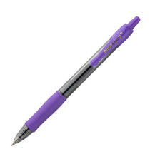 Roller gel a scatto G-2+ - punta 0,7mm - viola - Pilot