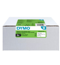 Rotolo 220 etichette LW 2093092 - 54 x 101 mm - carta - spedizione/badge - bianco - Dymo - value pack 6 pezzi