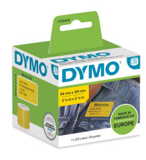 Rotolo 220 etichette LW 2133400 - 54 x 101 mm - carta - spedizione/badge - giallo - Dymo
