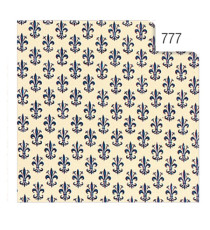 Rotolo Cartarivesto Rex 58 - lavabile - 50 x 500 cm - giglio blu - Rex Sadoch