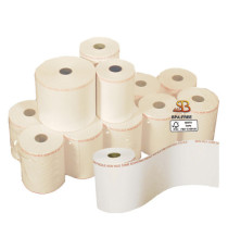 Rotolo per bilancia - 62,5 mm x 30 m - 55 gr - diametro esterno 50 mm - anima 12 mm - carta termica BPA free - Sabacart