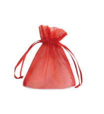 Sacchetti bomboniera Milly - 8,5 x 10 cm - organza - rosso - PNP - conf. 20 pezzi