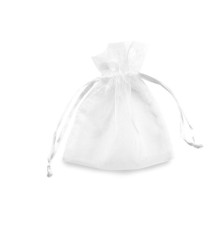 Sacchetti organza Milly - 12,5 x 17 cm - bianco - PNP - conf. 20 pezzi