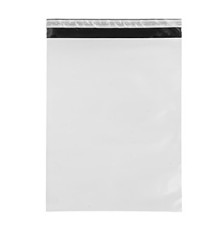 Sacchetto - per corrieri - 35 x 45 x 5 cm - PE - bianco - conf. 100 pezzi