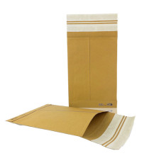 Sacchetto e-commerce E-Double - 35 x 52,5 cm - avana - Bong Packaging - conf. 100 pezzi