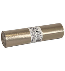 Sacco rifiuti - PCR - 120 x 140 cm - 240 L - 125 gr - neutro -Bio Extrusion - conf. 8 pezzi
