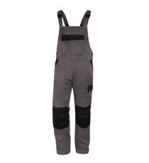 Salopette da lavoro M1SA2 - taglia L - twill/poliestere/cotone - grigio - Deltaplus