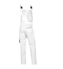 Salopette da lavoro Panostyle M6SAL - taglia L - PE/cotone - bianco/grigio - Deltaplus